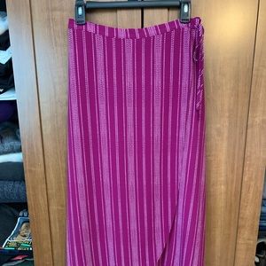 Purple Maurices high low skirt